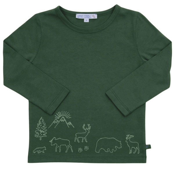 Enfant Terrible, langarm Shirt mit Waldtieren