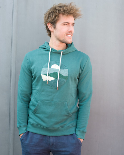 Greenbomb, Hoodie "Nature Levels Chipper Jungle Green"