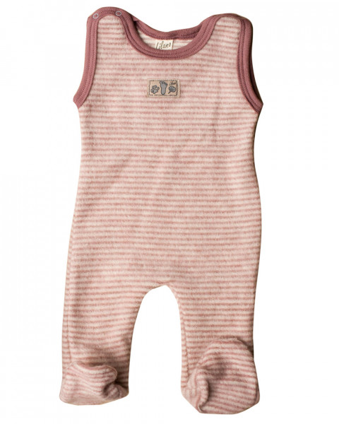 Lilano, Baby Strampler mit Fuß Schurwolle Baby | | Frühchenkleidung Wollfrottee-Plüsch, | Foster-Naturkleidung (kbT)